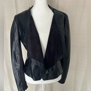 Women's LOFT Leather/Suede Moto Jacket - Sz. S